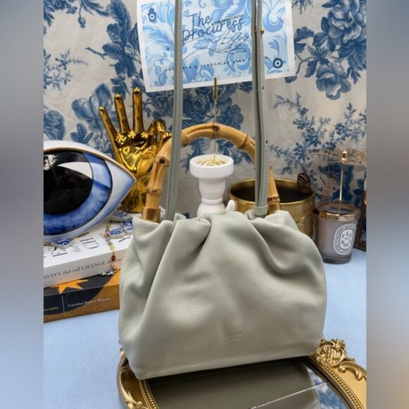 🆕 OROTON 🧿 NWOT Gretel Mini Top Handle, Mint Green - Picture 9 of 14